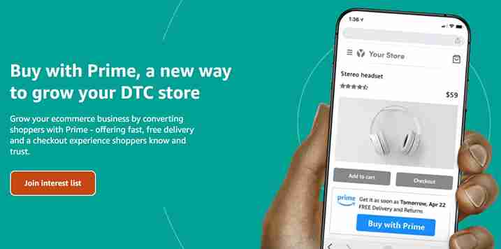 Buy with Prime promises to help grow online sellers’ DTC stores.