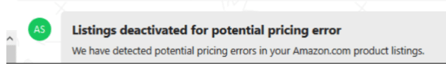 high price error