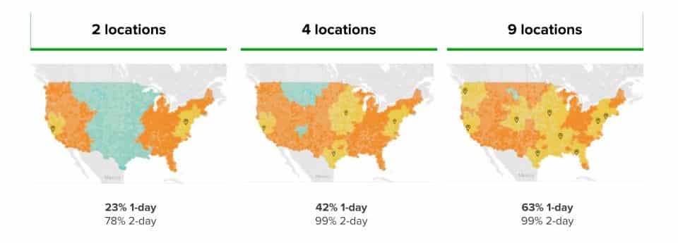 Cahoot has over 10 US eCommerce fulfillment centers offer us fulfillment services.