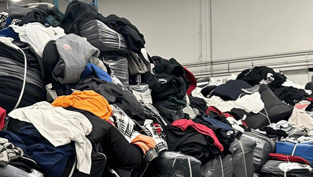 Pile of Returned Ecommerce Merchandise
