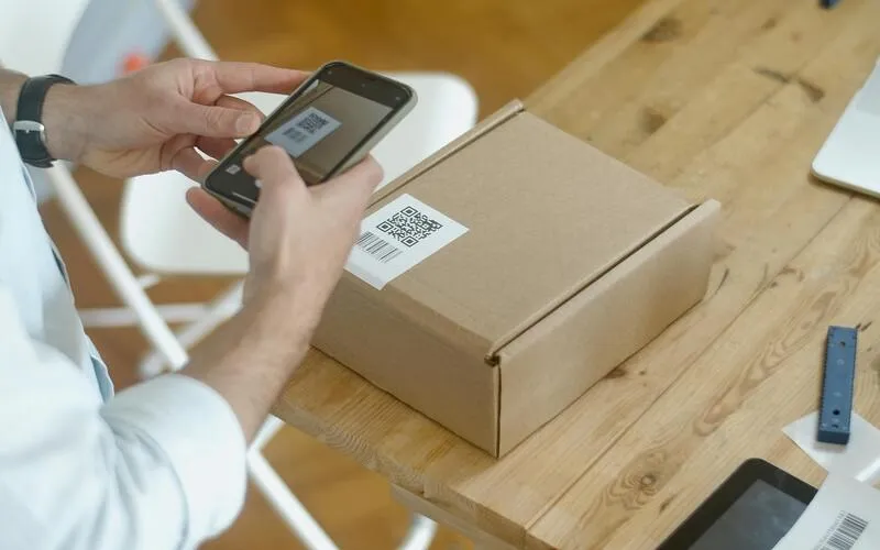 Parcel Shipment Sent Using QR Code