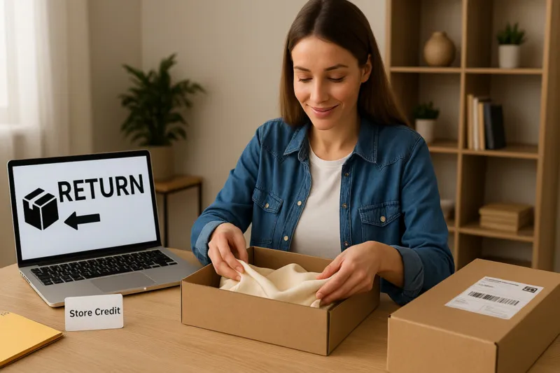 Customer service representative helping a customer with the return process in ecommerce, ensuring a smooth and customer-friendly return experience