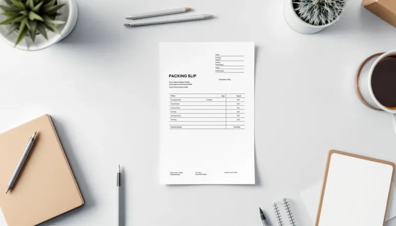 A visual representation of successful packing slip usage in a business context.