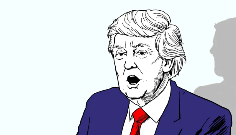 President Trump announcing world-wide tariffs during a press conference