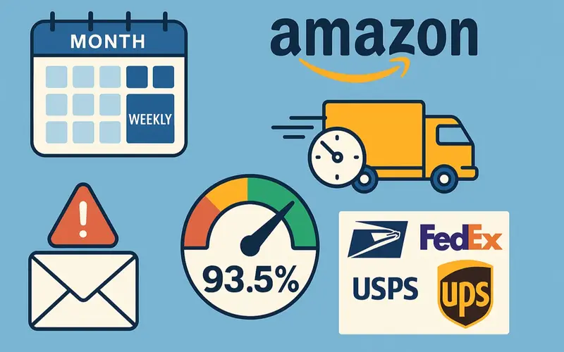 Amazon Premium Shipping Weekly OTDR Changes Illustration