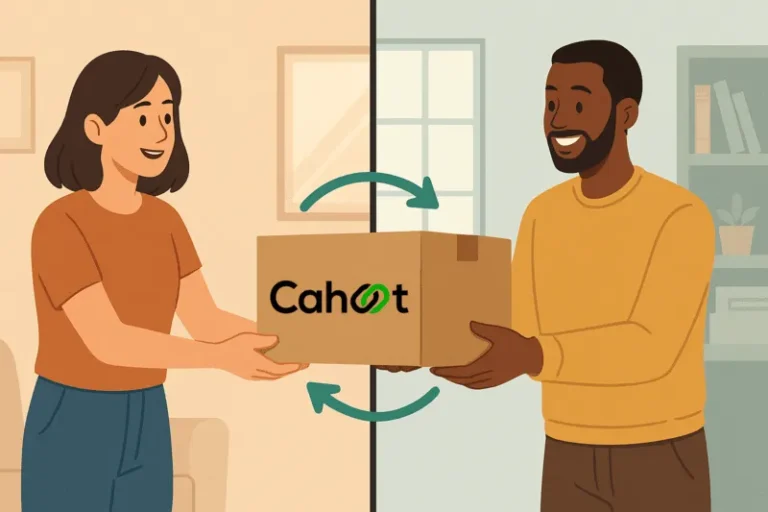 Peer-to-peer returns platform connecting online shoppers through direct product exchanges without returning to the seller.