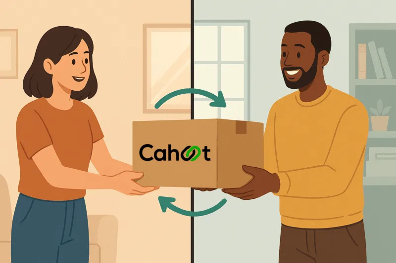 Peer-to-peer returns platform connecting online shoppers through direct product exchanges without returning to the seller.