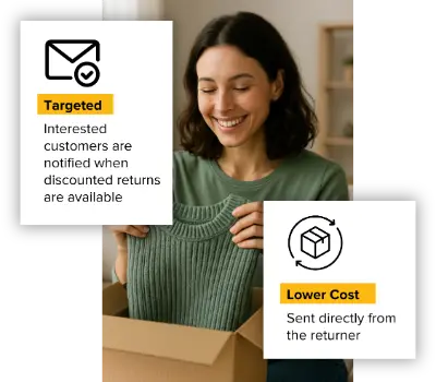 Convert returns into second-chance sales and new customers, right from your store