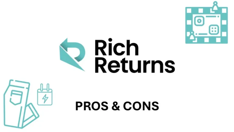 Rich Returns Logo and Some Returnable Items