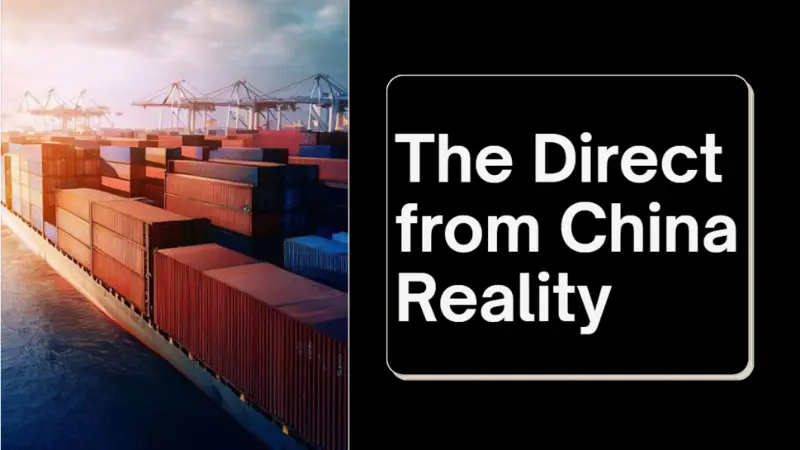 Sunlit cargo containers on ocean freighter highlighting global supply chain from China to ecommerce markets.