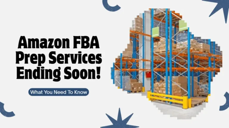 Amazon fulfillment center showing pallet racks as prep services end for sellers