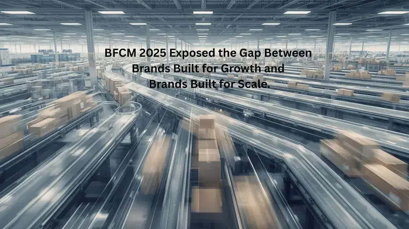 High-volume ecommerce fulfillment operation during peak holiday demand showing operational scale under pressure