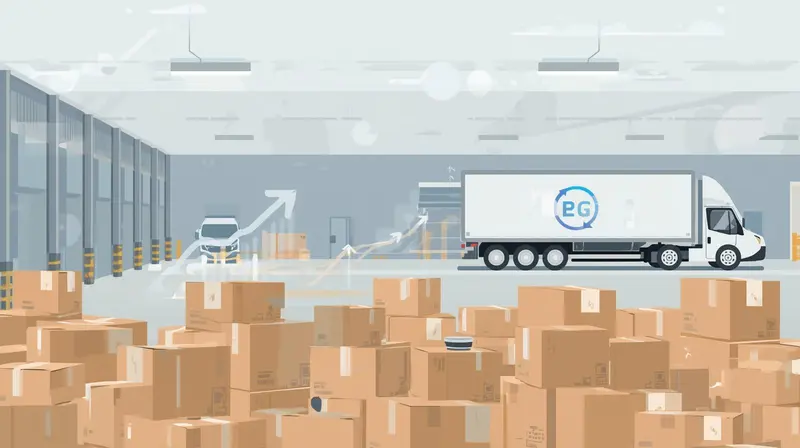 Delivery truck with packages and shipping surcharge icons illustrating ecommerce logistics cost pressures