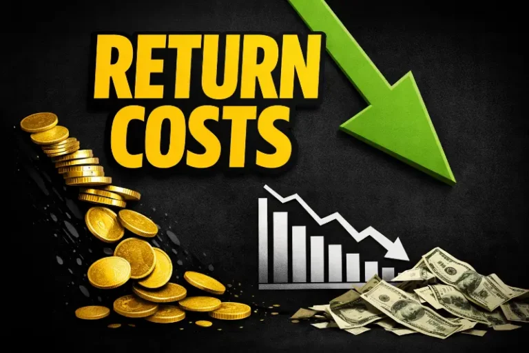 CFO financial report of impact from ecommerce returns with declining profit and rising cost pressure