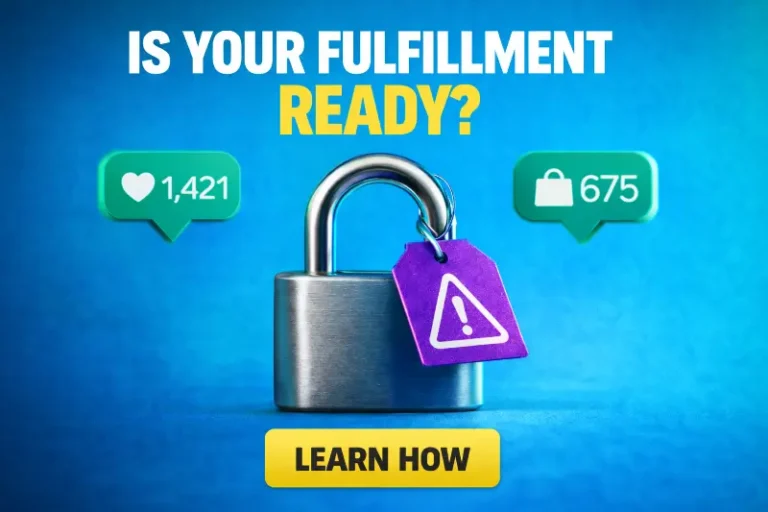 Padlock with warning tag representing ecommerce fulfillment readiness under pressure from Instagram Reels product tagging and faster purchase demand